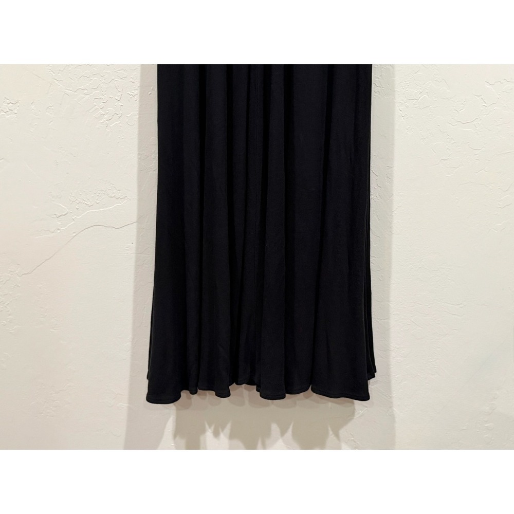 Marine Layer Black Ribbed Tencel Modal Maxi Dress Spring 2022 Style 14355 Mens M - Picture 9 of 9